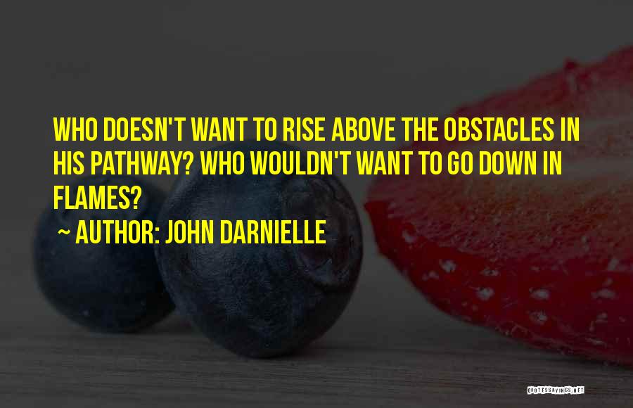 John Darnielle Quotes: Who Doesn't Want To Rise Above The Obstacles In His Pathway? Who Wouldn't Want To Go Down In Flames?