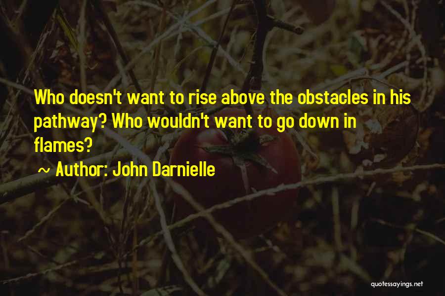 John Darnielle Quotes: Who Doesn't Want To Rise Above The Obstacles In His Pathway? Who Wouldn't Want To Go Down In Flames?