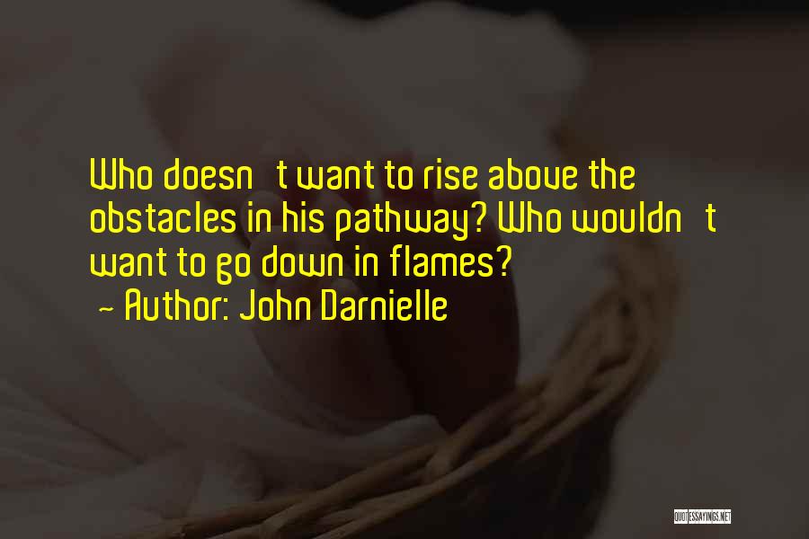 John Darnielle Quotes: Who Doesn't Want To Rise Above The Obstacles In His Pathway? Who Wouldn't Want To Go Down In Flames?