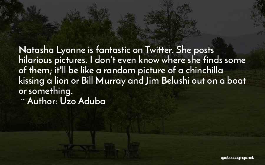 Uzo Aduba Quotes: Natasha Lyonne Is Fantastic On Twitter. She Posts Hilarious Pictures. I Don't Even Know Where She Finds Some Of Them;