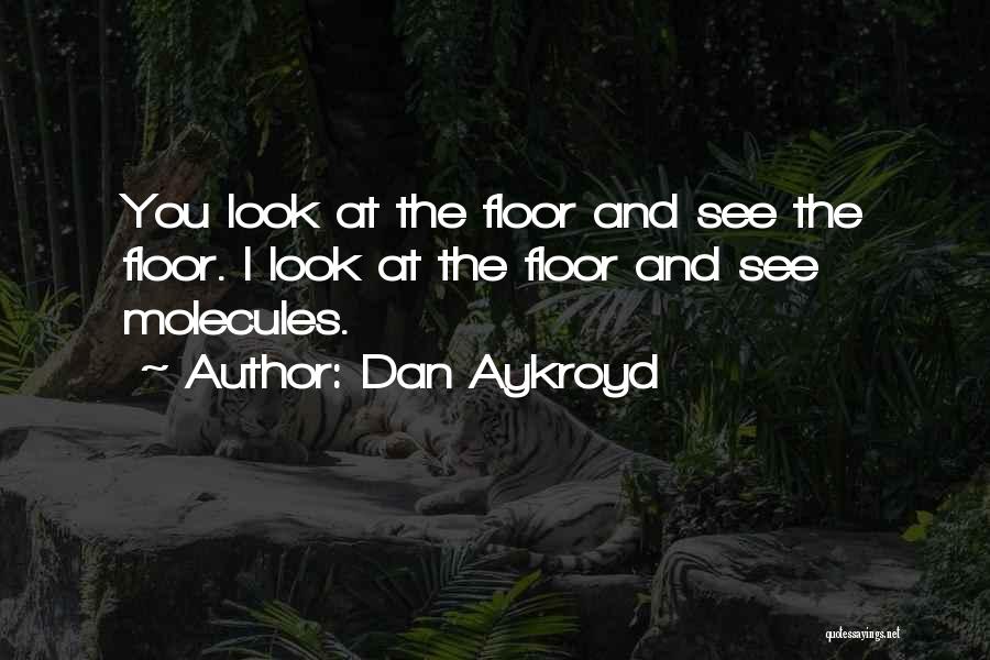 Dan Aykroyd Quotes: You Look At The Floor And See The Floor. I Look At The Floor And See Molecules.