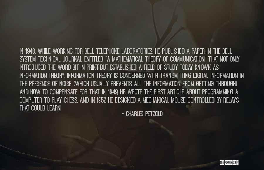 1952 Quotes By Charles Petzold 1952 Quotes By Charles Petzold