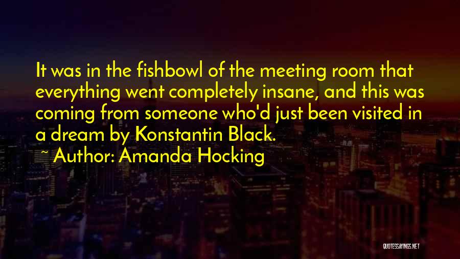 Amanda Hocking Quotes: It Was In The Fishbowl Of The Meeting Room That Everything Went Completely Insane, And This Was Coming From Someone