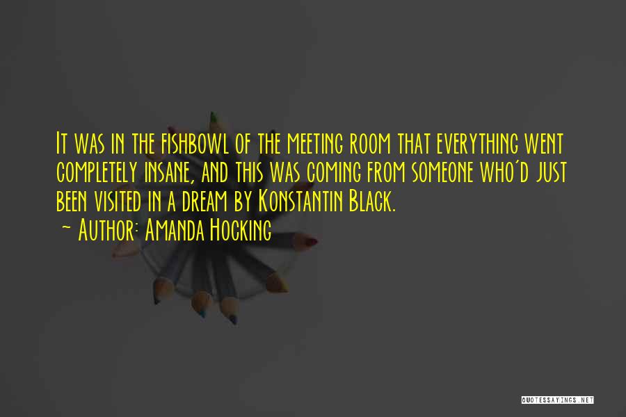 Amanda Hocking Quotes: It Was In The Fishbowl Of The Meeting Room That Everything Went Completely Insane, And This Was Coming From Someone