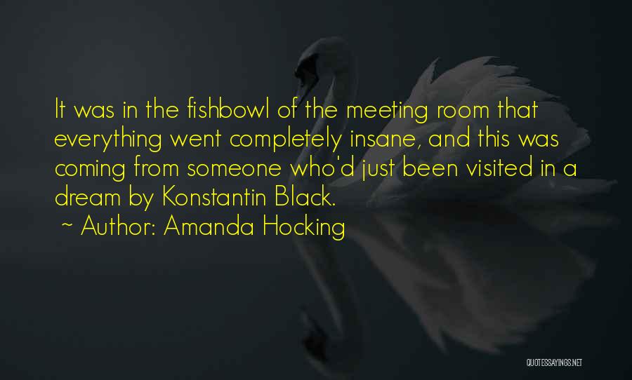 Amanda Hocking Quotes: It Was In The Fishbowl Of The Meeting Room That Everything Went Completely Insane, And This Was Coming From Someone