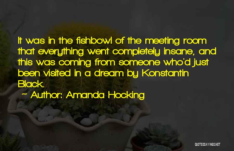 Amanda Hocking Quotes: It Was In The Fishbowl Of The Meeting Room That Everything Went Completely Insane, And This Was Coming From Someone