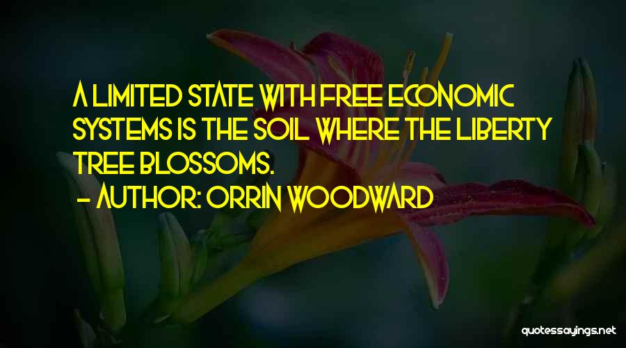 Orrin Woodward Quotes: A Limited State With Free Economic Systems Is The Soil Where The Liberty Tree Blossoms.