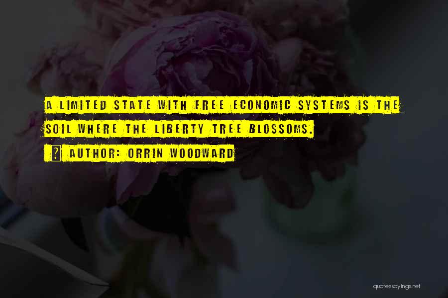 Orrin Woodward Quotes: A Limited State With Free Economic Systems Is The Soil Where The Liberty Tree Blossoms.