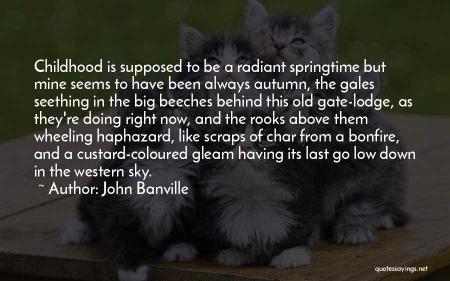 John Banville Quotes: Childhood Is Supposed To Be A Radiant Springtime But Mine Seems To Have Been Always Autumn, The Gales Seething In