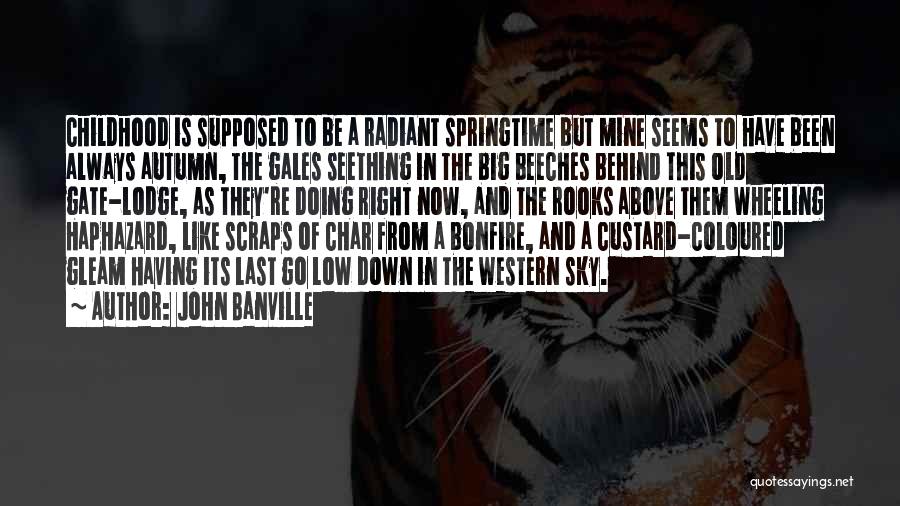 John Banville Quotes: Childhood Is Supposed To Be A Radiant Springtime But Mine Seems To Have Been Always Autumn, The Gales Seething In