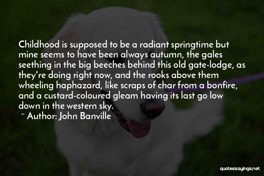 John Banville Quotes: Childhood Is Supposed To Be A Radiant Springtime But Mine Seems To Have Been Always Autumn, The Gales Seething In