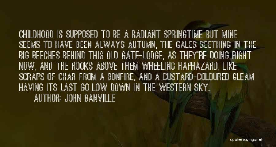 John Banville Quotes: Childhood Is Supposed To Be A Radiant Springtime But Mine Seems To Have Been Always Autumn, The Gales Seething In