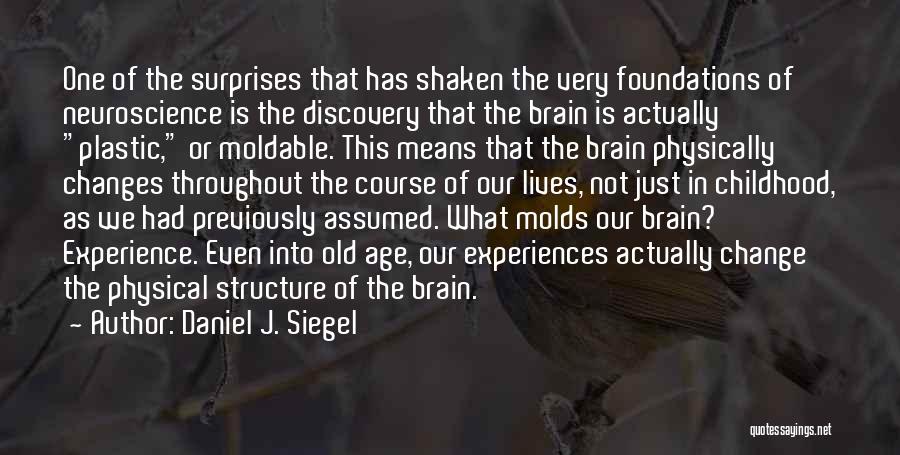 Daniel J. Siegel Quotes: One Of The Surprises That Has Shaken The Very Foundations Of Neuroscience Is The Discovery That The Brain Is Actually