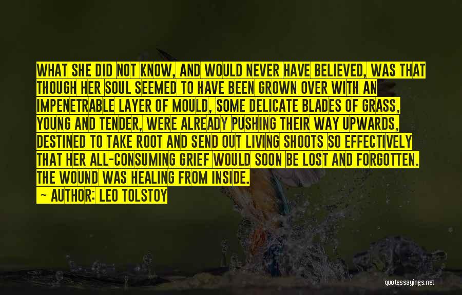 Leo Tolstoy Quotes: What She Did Not Know, And Would Never Have Believed, Was That Though Her Soul Seemed To Have Been Grown