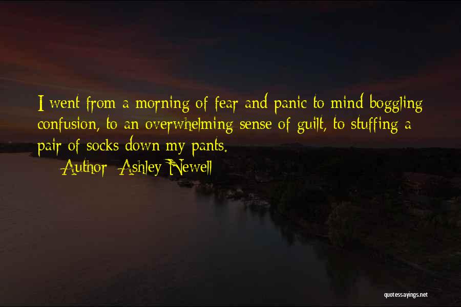 Ashley Newell Quotes: I Went From A Morning Of Fear And Panic To Mind-boggling Confusion, To An Overwhelming Sense Of Guilt, To Stuffing