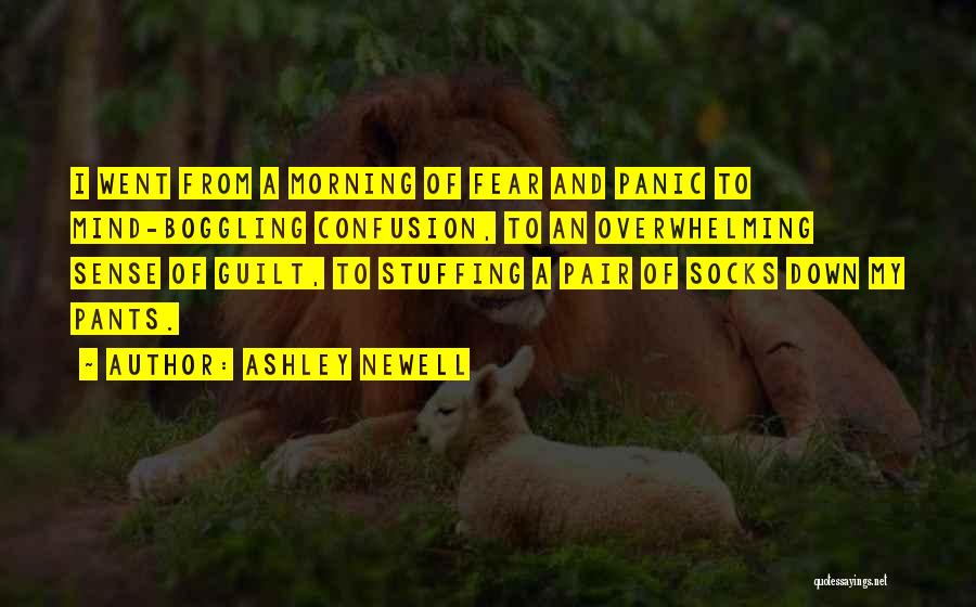 Ashley Newell Quotes: I Went From A Morning Of Fear And Panic To Mind-boggling Confusion, To An Overwhelming Sense Of Guilt, To Stuffing