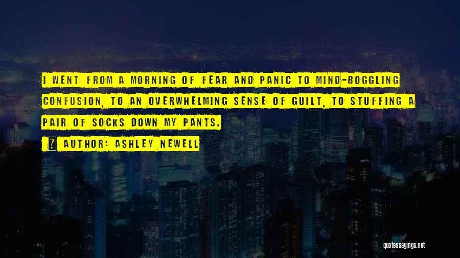 Ashley Newell Quotes: I Went From A Morning Of Fear And Panic To Mind-boggling Confusion, To An Overwhelming Sense Of Guilt, To Stuffing