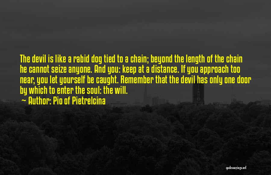 Pio Of Pietrelcina Quotes: The Devil Is Like A Rabid Dog Tied To A Chain; Beyond The Length Of The Chain He Cannot Seize