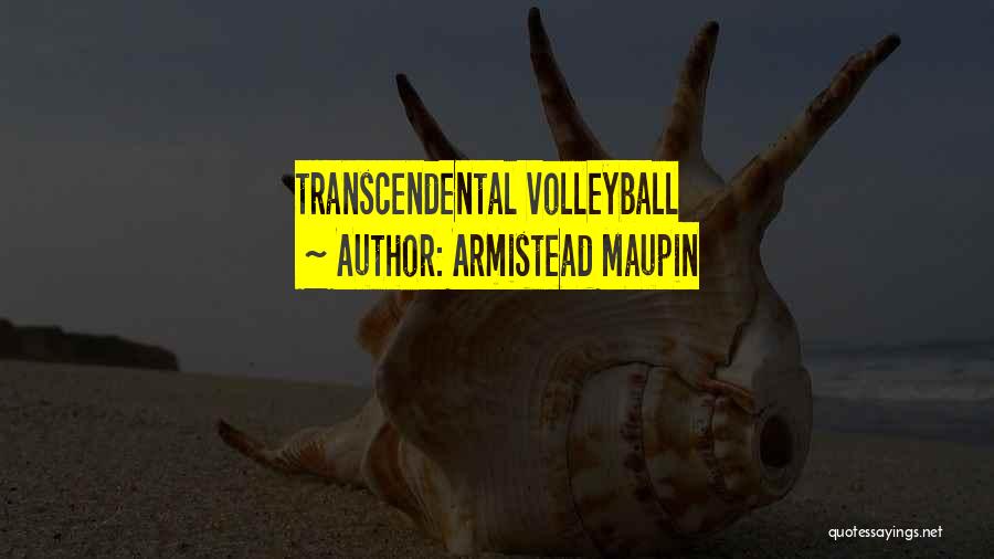 Armistead Maupin Quotes: Transcendental Volleyball