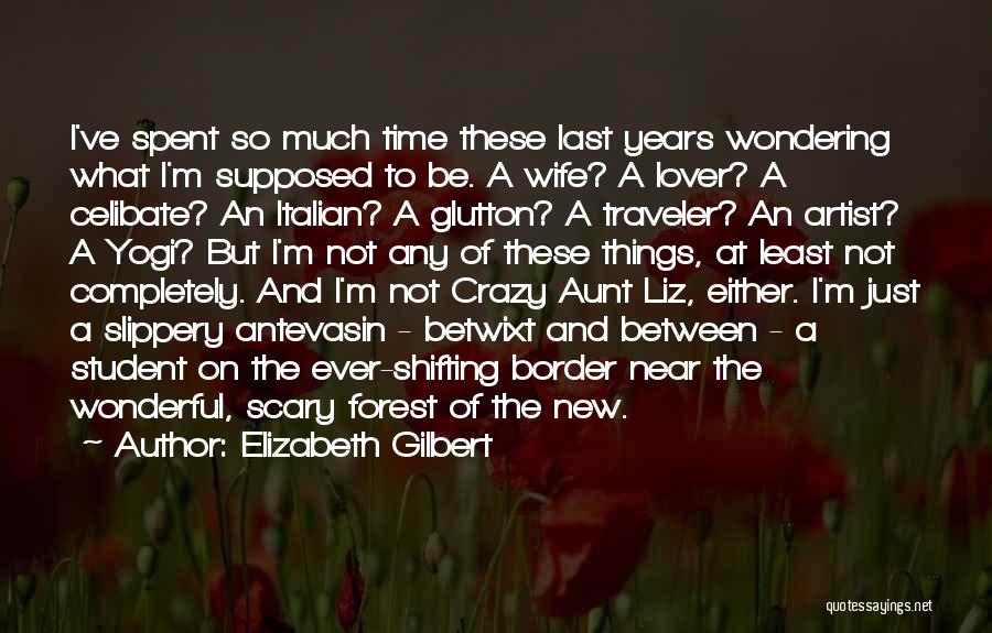 Elizabeth Gilbert Quotes: I've Spent So Much Time These Last Years Wondering What I'm Supposed To Be. A Wife? A Lover? A Celibate?