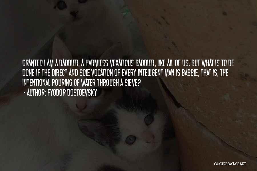 Fyodor Dostoevsky Quotes: Granted I Am A Babbler, A Harmless Vexatious Babbler, Like All Of Us. But What Is To Be Done If