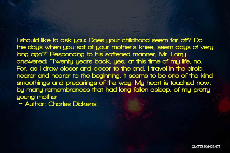 Charles Dickens Quotes: I Should Like To Ask You: Does Your Childhood Seem Far Off? Do The Days When You Sat At Your
