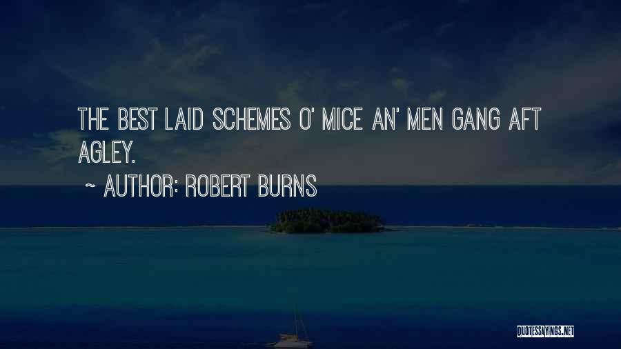 Robert Burns Quotes: The Best Laid Schemes O' Mice An' Men Gang Aft Agley.