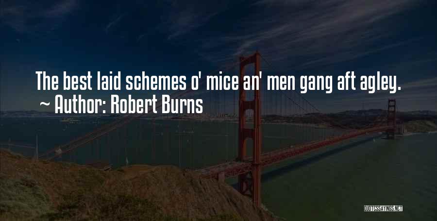 Robert Burns Quotes: The Best Laid Schemes O' Mice An' Men Gang Aft Agley.