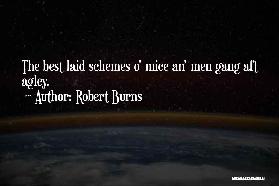 Robert Burns Quotes: The Best Laid Schemes O' Mice An' Men Gang Aft Agley.