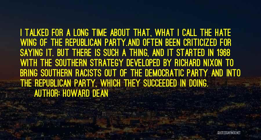 1968 Quotes By Howard Dean