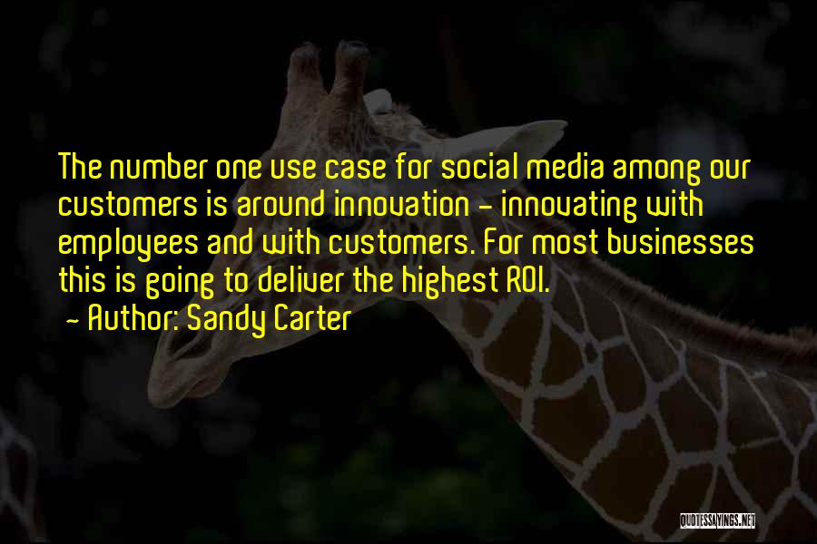 Sandy Carter Quotes: The Number One Use Case For Social Media Among Our Customers Is Around Innovation - Innovating With Employees And With