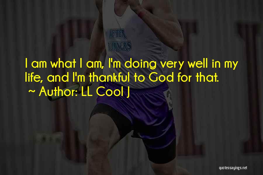 LL Cool J Quotes: I Am What I Am, I'm Doing Very Well In My Life, And I'm Thankful To God For That.