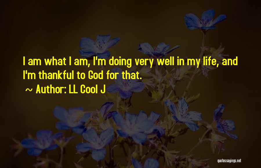 LL Cool J Quotes: I Am What I Am, I'm Doing Very Well In My Life, And I'm Thankful To God For That.