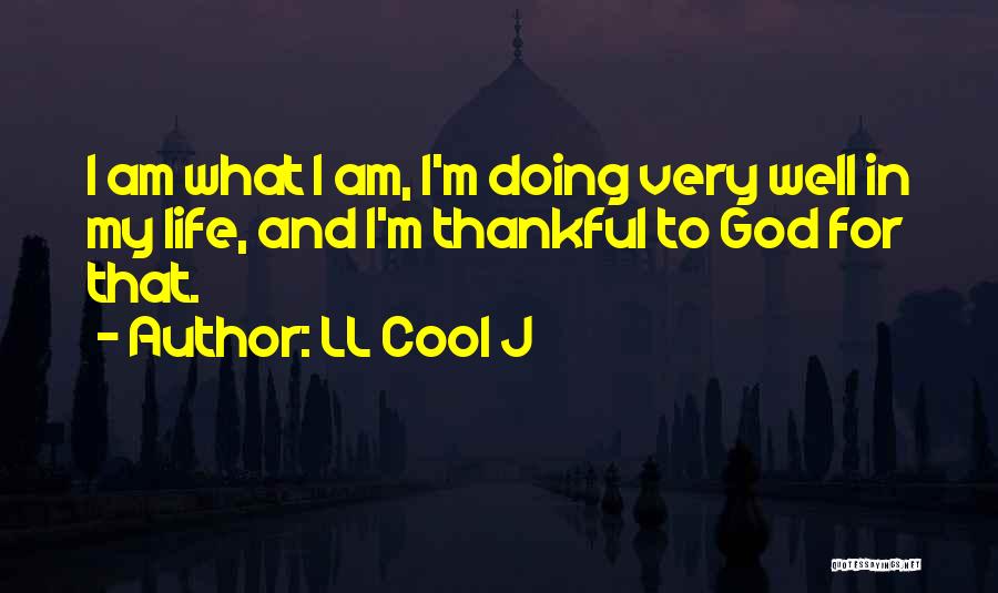 LL Cool J Quotes: I Am What I Am, I'm Doing Very Well In My Life, And I'm Thankful To God For That.
