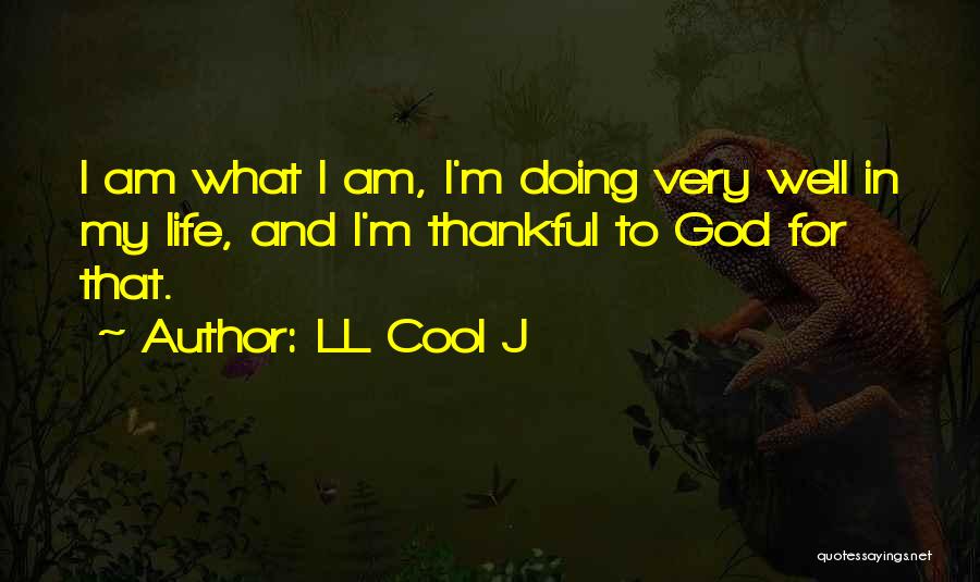 LL Cool J Quotes: I Am What I Am, I'm Doing Very Well In My Life, And I'm Thankful To God For That.