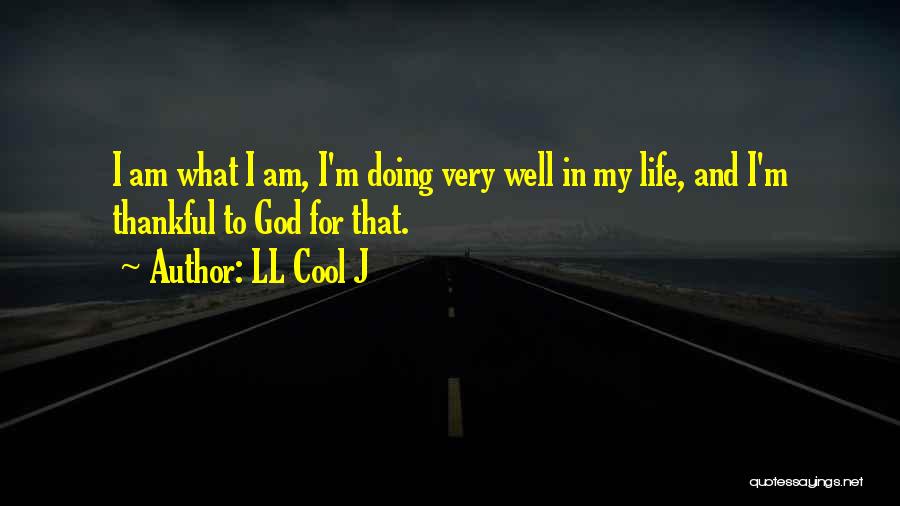 LL Cool J Quotes: I Am What I Am, I'm Doing Very Well In My Life, And I'm Thankful To God For That.