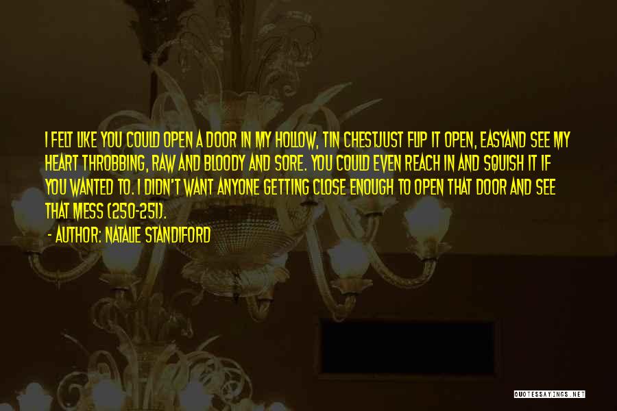 Natalie Standiford Quotes: I Felt Like You Could Open A Door In My Hollow, Tin Chestjust Flip It Open, Easyand See My Heart