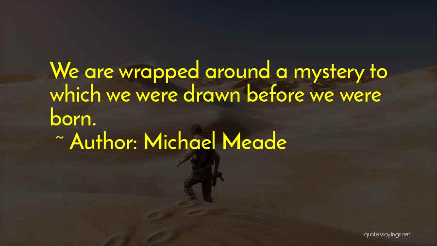 Michael Meade Quotes: We Are Wrapped Around A Mystery To Which We Were Drawn Before We Were Born.