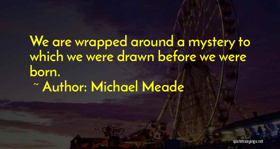 Michael Meade Quotes: We Are Wrapped Around A Mystery To Which We Were Drawn Before We Were Born.
