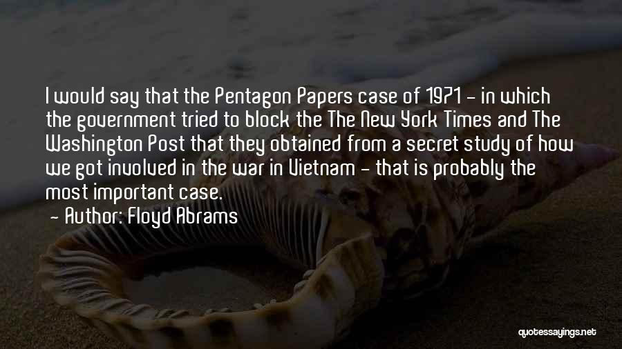 1971 War Quotes By Floyd Abrams