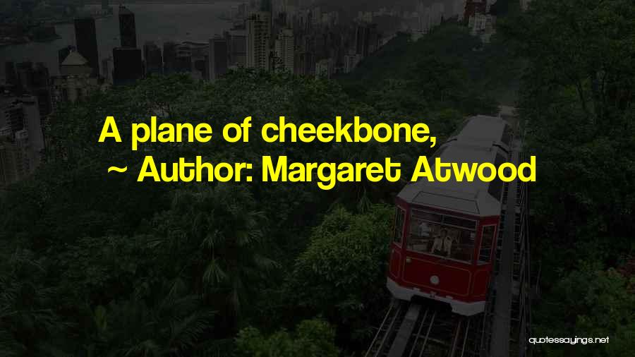 Margaret Atwood Quotes: A Plane Of Cheekbone,