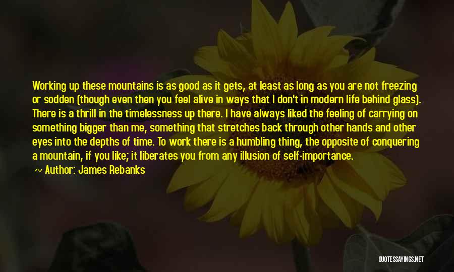 James Rebanks Quotes: Working Up These Mountains Is As Good As It Gets, At Least As Long As You Are Not Freezing Or