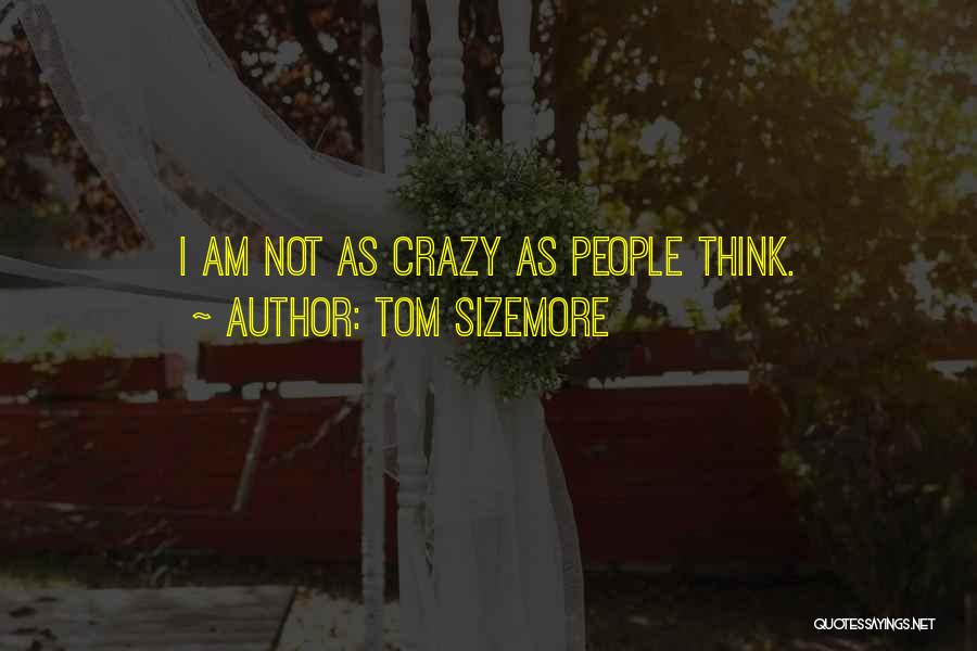 Tom Sizemore Quotes: I Am Not As Crazy As People Think.