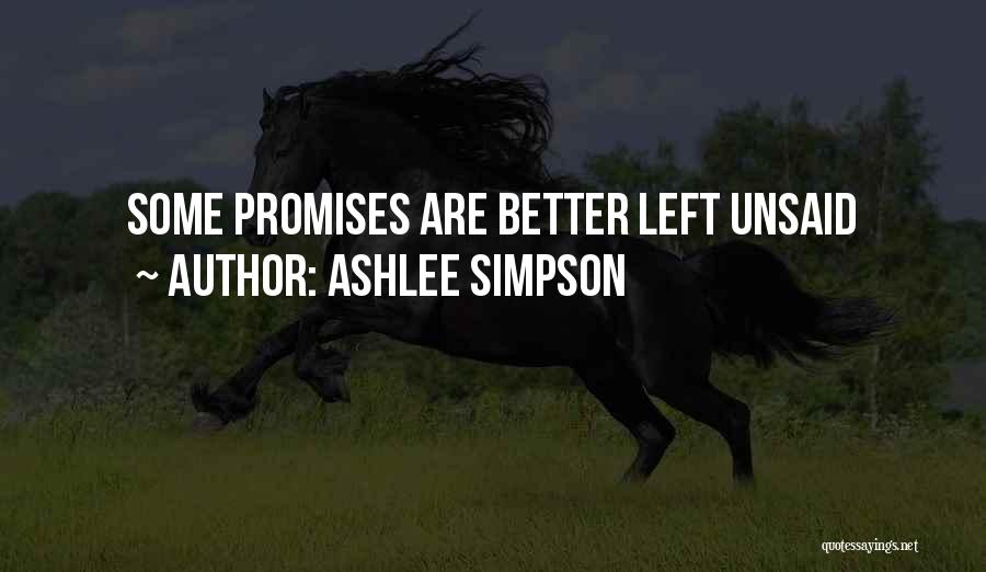 Ashlee Simpson Quotes: Some Promises Are Better Left Unsaid