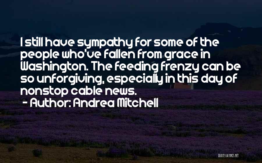 Andrea Mitchell Quotes: I Still Have Sympathy For Some Of The People Who've Fallen From Grace In Washington. The Feeding Frenzy Can Be