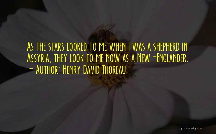 Henry David Thoreau Quotes: As The Stars Looked To Me When I Was A Shepherd In Assyria, They Look To Me Now As A