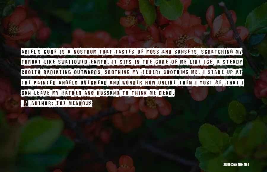Foz Meadows Quotes: Ariel's Cure Is A Nostrum That Tastes Of Moss And Sunsets, Scratching My Throat Like Swallowed Earth. It Sits In