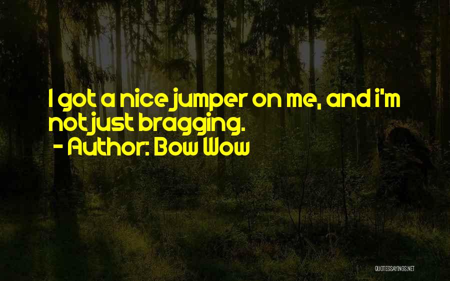 Bow Wow Quotes: I Got A Nice Jumper On Me, And I'm Not Just Bragging.