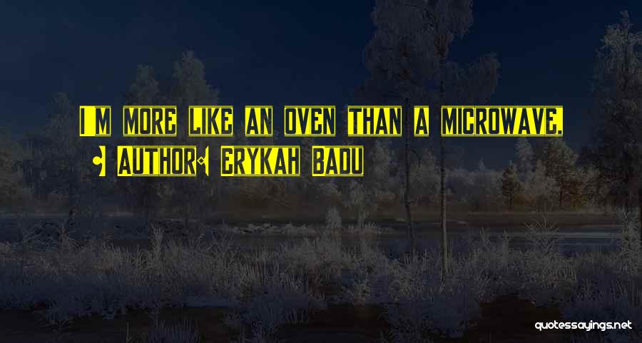 Erykah Badu Quotes: I'm More Like An Oven Than A Microwave,