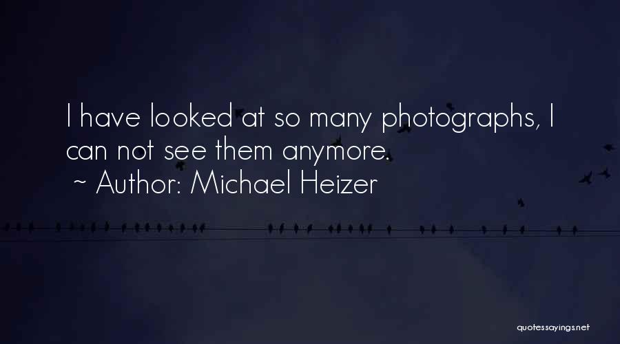 Michael Heizer Quotes: I Have Looked At So Many Photographs, I Can Not See Them Anymore.